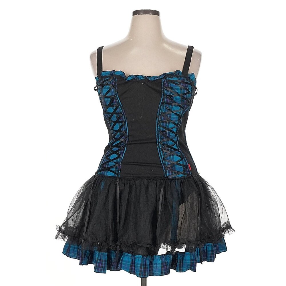Y2K Corset Plaid Tulle Tutu GOTH FAIRYCORE NWT NEW WITH TAGS EXTREMELY RARE